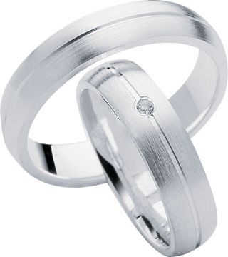 Stříbrné snubní prsteny Heartbeats S11