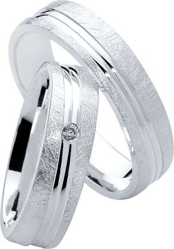 Stříbrné snubní prsteny Heartbeats S13