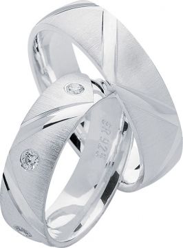 Stříbrné snubní prsteny Heartbeats S20