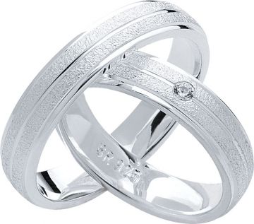Stříbrné snubní prsteny Heartbeats S22