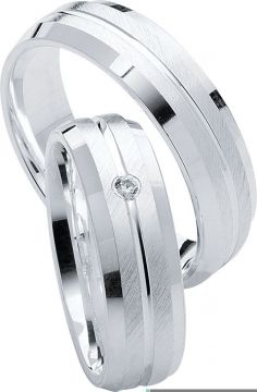 Stříbrné snubní prsteny Heartbeats S25