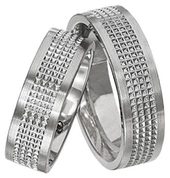 Ocelové snubní prsteny TS133