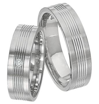 Ocelové snubní prsteny TS143