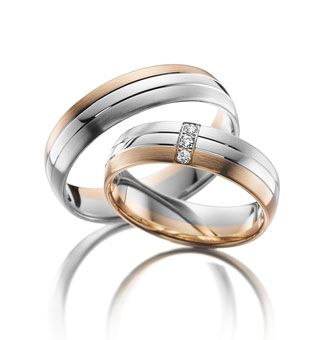 Zlaté snubní prsteny Adore luxe A34