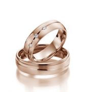 Zlaté snubní prsteny Adoré luxe A39
