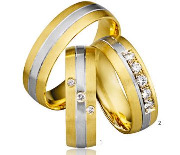 Zlaté snubní prsteny Adora  A01