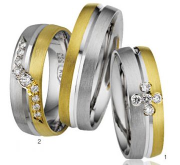 Zlaté snubní prsteny Adora  A03