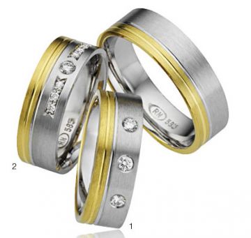Zlaté snubní prsteny Adora  A02