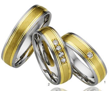Zlaté snubní prsteny Adora  A08