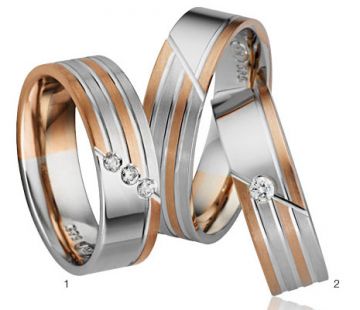 Zlaté snubní prsteny Adora  A12