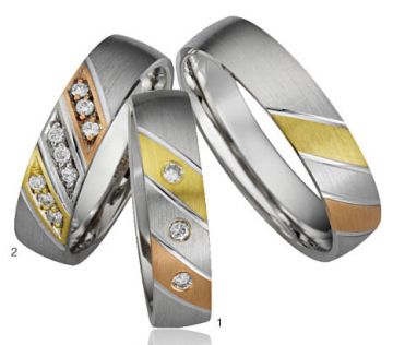 Zlaté snubní prsteny Adora  A15