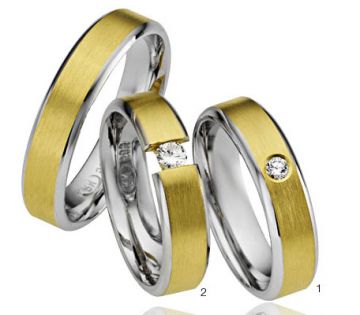 Zlaté snubní prsteny Adora  A22