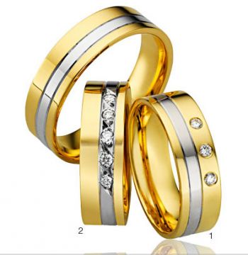 Zlaté snubní prsteny Adora  A24