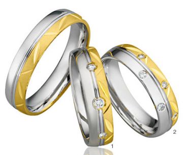 Zlaté snubní prsteny Adora  A27