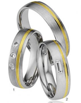 Zlaté snubní prsteny Adora  A28