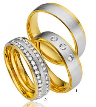 Zlaté snubní prsteny Adora  A32