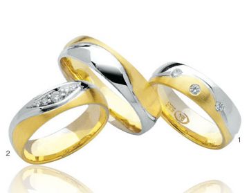 Zlaté snubní prsteny Doria  R53
