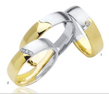 Zlaté snubní prsteny Doria  R56