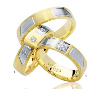 Zlaté snubní prsteny Doria  R62
