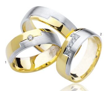 Zlaté snubní prsteny Doria  R63