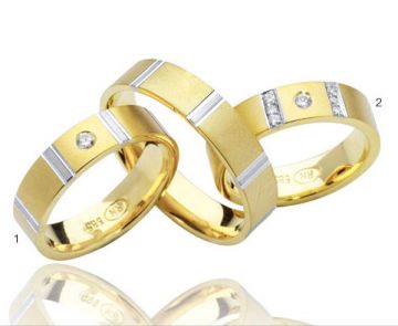 Zlaté snubní prsteny Doria  R66