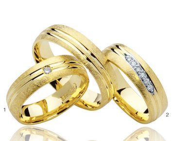 Zlaté snubní prsteny Doria  R69