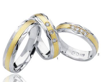 Zlaté snubní prsteny Doria  R79
