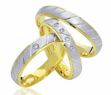Zlaté snubní prsteny Vendora  R17