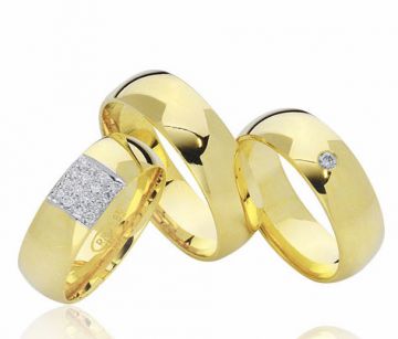Zlaté snubní prsteny Vendora  R26