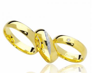 Zlaté snubní prsteny Vendora  R27