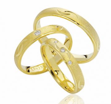 Zlaté snubní prsteny Vendora  R30