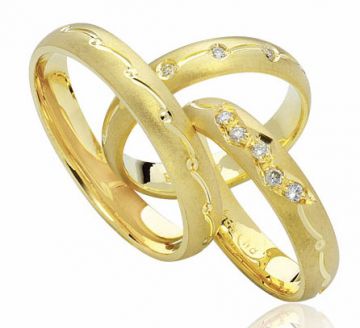 Zlaté snubní prsteny Vendora  R32