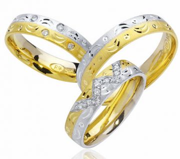 Zlaté snubní prsteny Vendora  R36