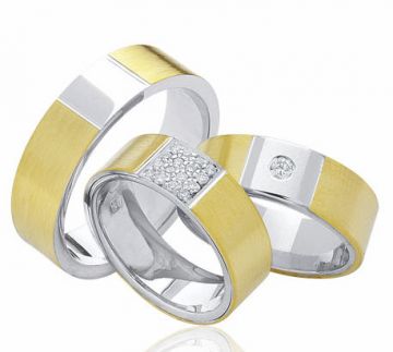 Zlaté snubní prsteny Vendora  R42