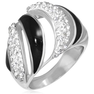 Swarovski prsten ocelový zn. Lenis RWR090, vel. 57