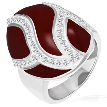 Swarovski prsten ocelový zn. Lenis RWR105, vel. 54