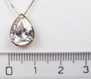 Zlatý náhrdelník se zirkonem 44 cm