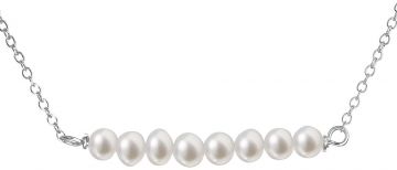 Stříbrný náhrdelník s kultivovanou perlou EVG 22021.1