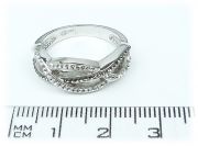 Stříbrný prsten EVG Swarovski 35039.3 bl. diamond vel. 54