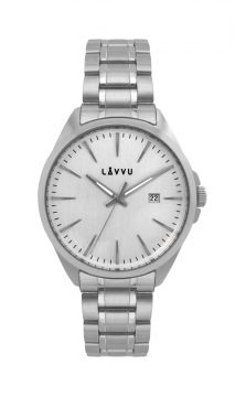 Hnědé muElegantní pánské hodinky LAVVU Karlstad Black LWM0085