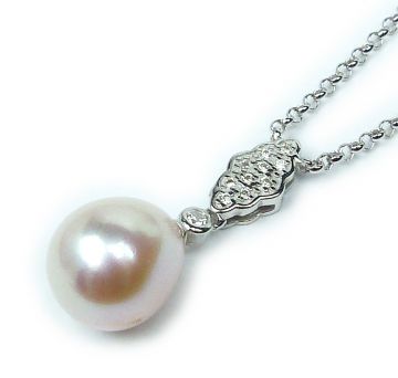 Stříbrný náhrdelník 475000023 s perlou