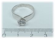 Prsten z bílého zlata 68436B velikost 53