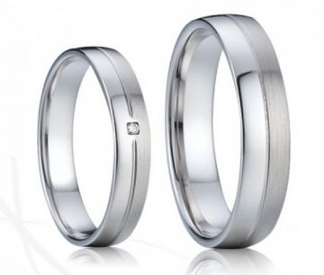 Ocelové snubní prsteny Kristián a Mařenka