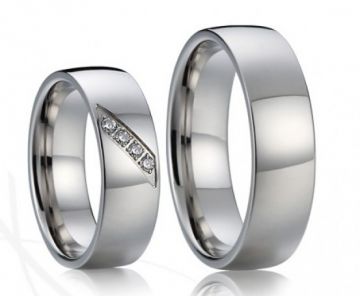 Ocelové snubní prsteny Tristan a Isolda
