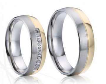Ocelové snubní prsteny Jindřich a Eliška