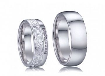 Stříbrné snubní prsteny Meghan a Harry