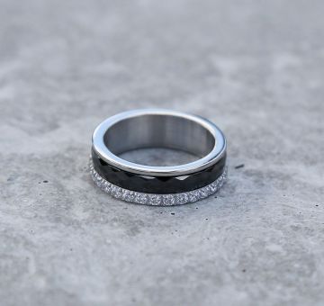 Ocelový prsten Vel 56