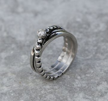 Ocelový prsten Vel 59