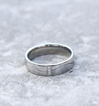 Ocelový prsten Vel 63