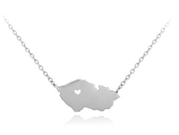 Stříbrný náhrdelník Minet JMAN0097CN45